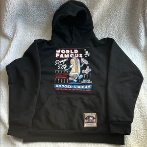 LA DODGER DOG Black Graphic Hoodie XL